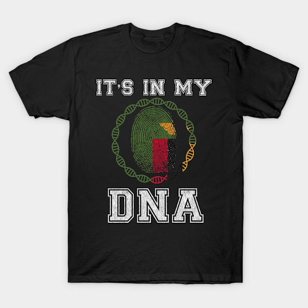 Zambia  It's In My DNA - Gift for Zambian From Zambia T-Shirt by Country Flags